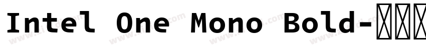 Intel One Mono Bold字体转换